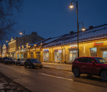 Комплекс исторических зданий: архитектурное освещение фасадов