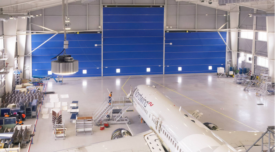 ООО «А-Техникс»: замена освещения в ангаре для ремонта самолетов