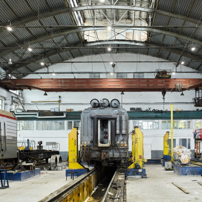 Освещение локомотивного ремонтного депо