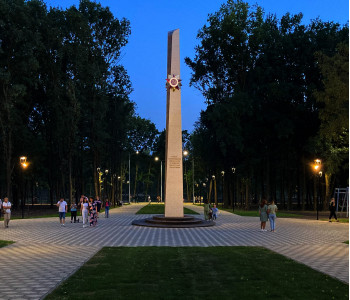 Освещения памятной стелы в г. Орёл