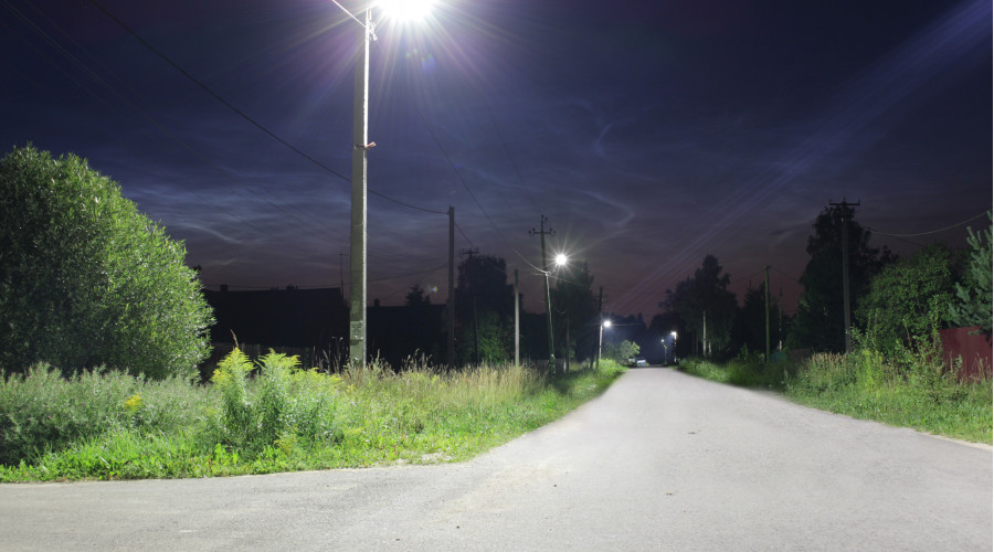 Уличное освещение поселка Сусанино