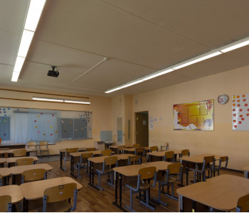 МОУ СОШ №1: модернизация внутреннего и наружного освещения