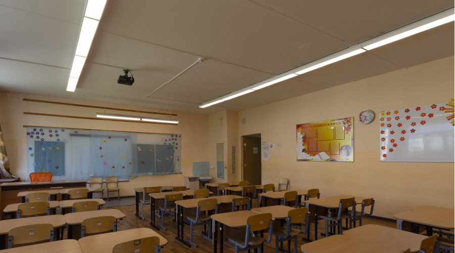 МОУ СОШ №1: модернизация внутреннего и наружного освещения