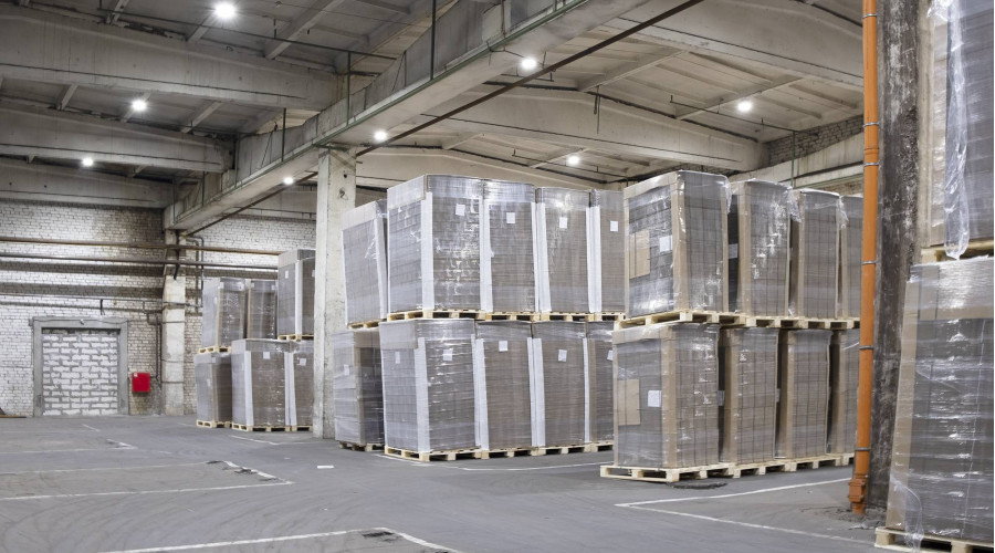 Склад «Нижкартон»: внутреннее освещение