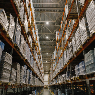 Склад ООО «Санта Логистик»: внутреннее освещение