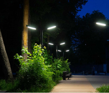 Сквер Победы в Арзамасе: реконструкция освещения 