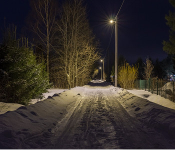 СНТ «Корвет на Купле» уличное освещение территории 