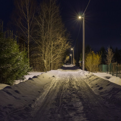 СНТ «Корвет на Купле» уличное освещение территории 