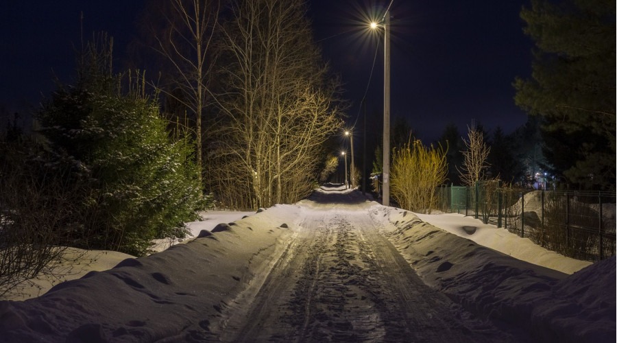 СНТ «Корвет на Купле» уличное освещение территории 