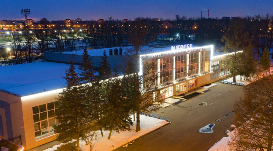 СОК «Ижорец»: архитектурная подсветка борцовского клуба   