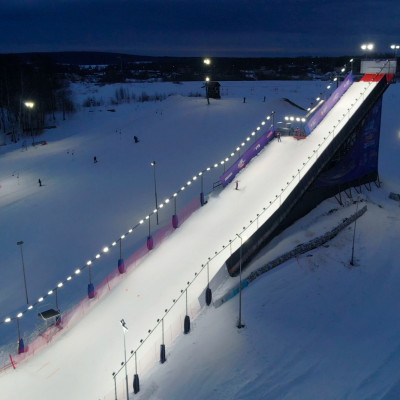 Спортивный комплекс «Подолино»: освещение горнолыжной  трассы