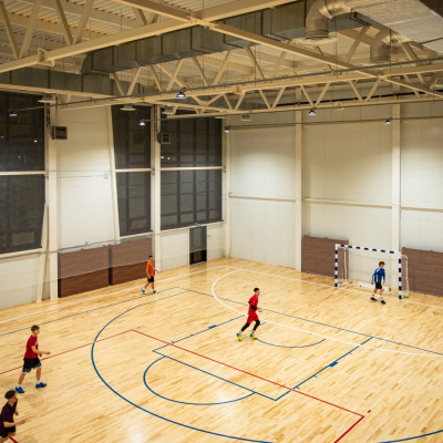 Спортивный комплекс «Россия»: освещение большого спортивного зала