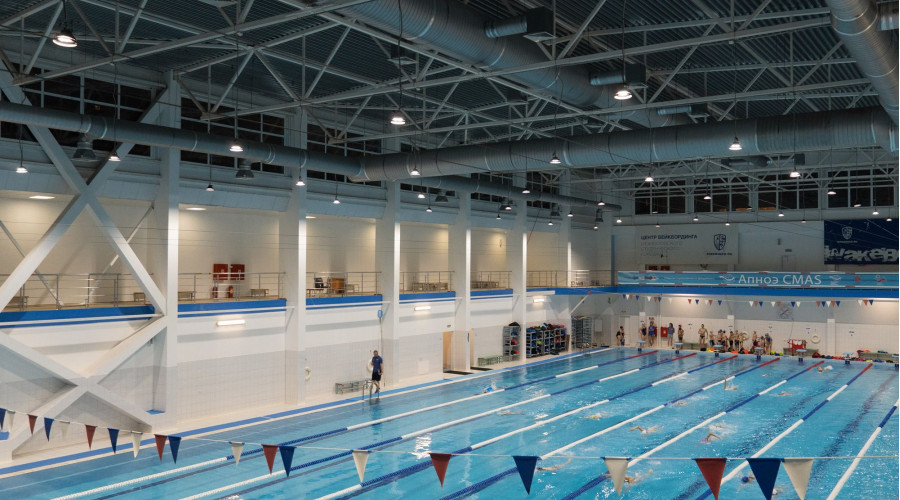 Межвузовский студенческий городок: освещение бассейна 