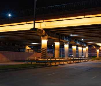 Сургут: освещение транспортной развязки