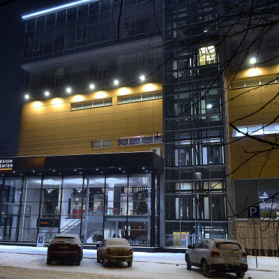 ТЦ «Галерея 11»: архитектурная подсветка