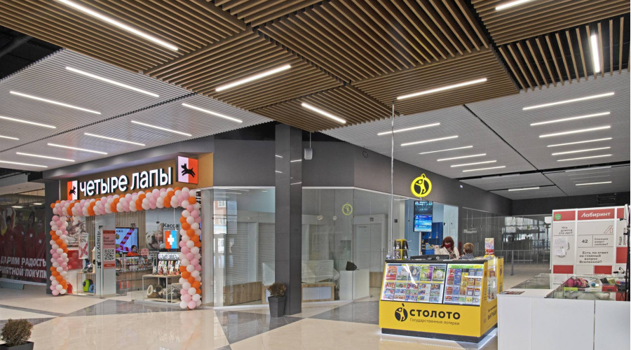 ТЦ «Мегамарт»: внутреннее освещение павильонов 