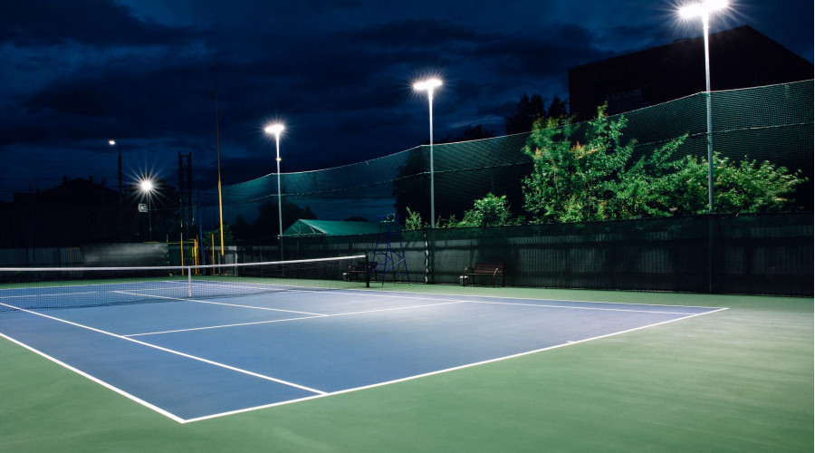Теннисный центр Smash: освещение теннисных кортов