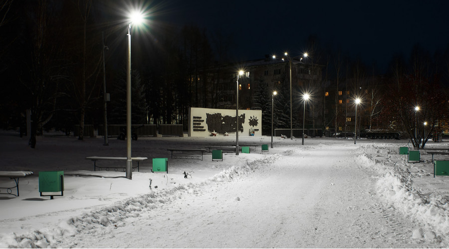 Город Верхняя Салда: уличное освещение