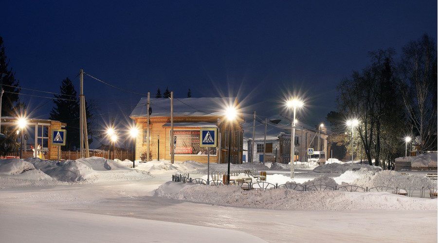 Реконструкция уличного освещения города Тара