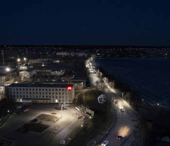 Город Омутнинск: освещение проезжих частей и тротуаров