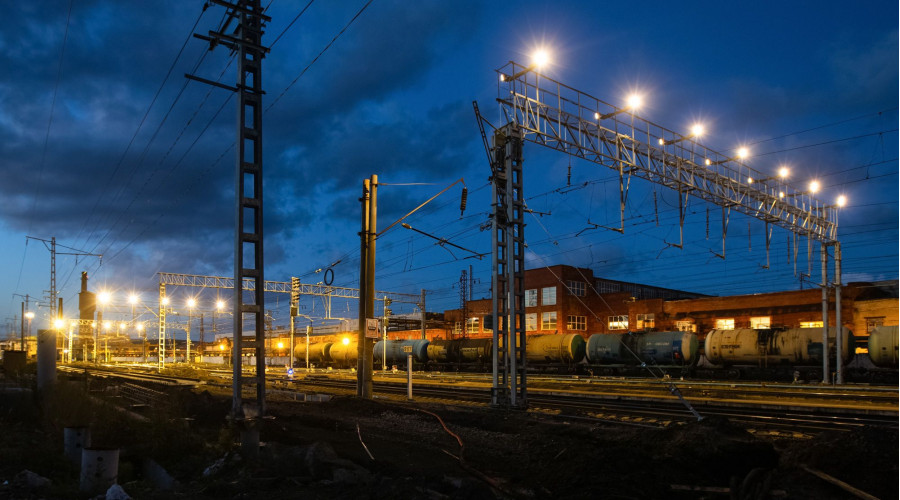 Уссурийск: освещение участка железной дороги для АО «РЖД» 