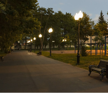 Волжский парк: модернизация уличного освещения 