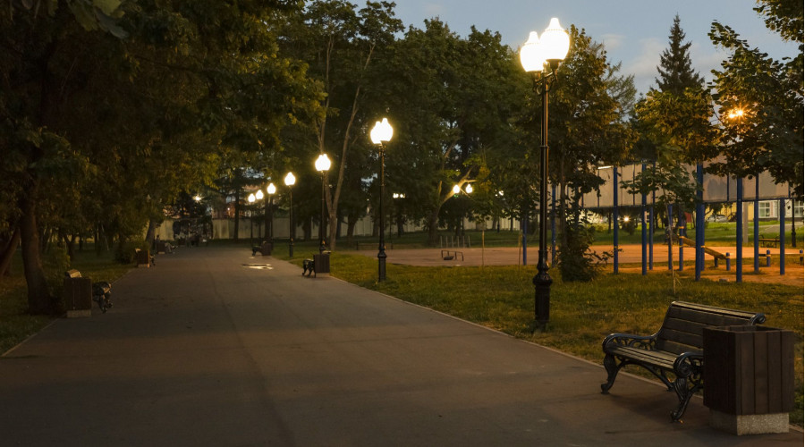 Волжский парк: модернизация уличного освещения 