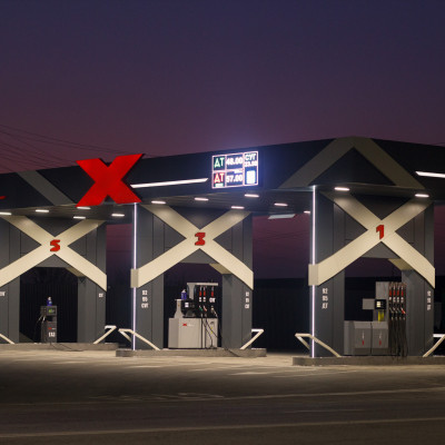 X Oil: освещение АЗС