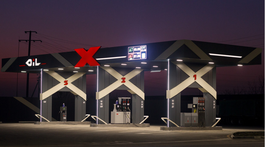 X Oil: освещение АЗС