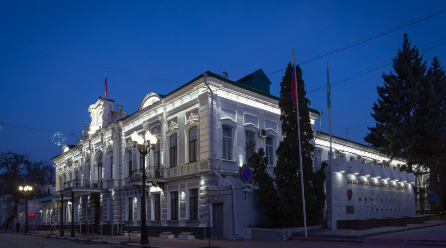 Здание администрации Тамбова: архитектурная подсветка