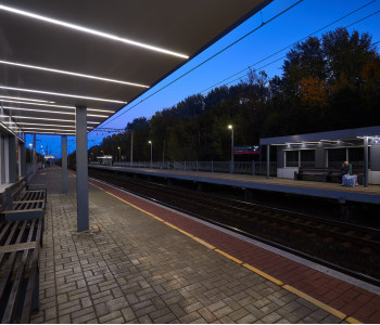 ЖД станция Михайловская Дача: замена светильников