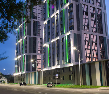  ЖК «Чайка»: архитектурная подсветка фасада