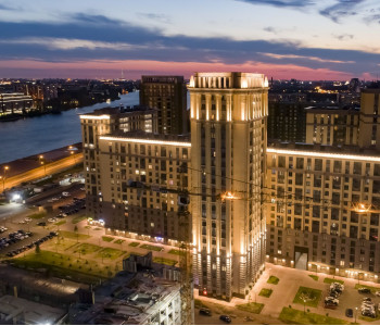 ЖК «Цивилизация»: архитектурная подсветка фасада 