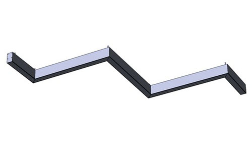 Стыковка светильников под углом 90 градусов в зигзаг