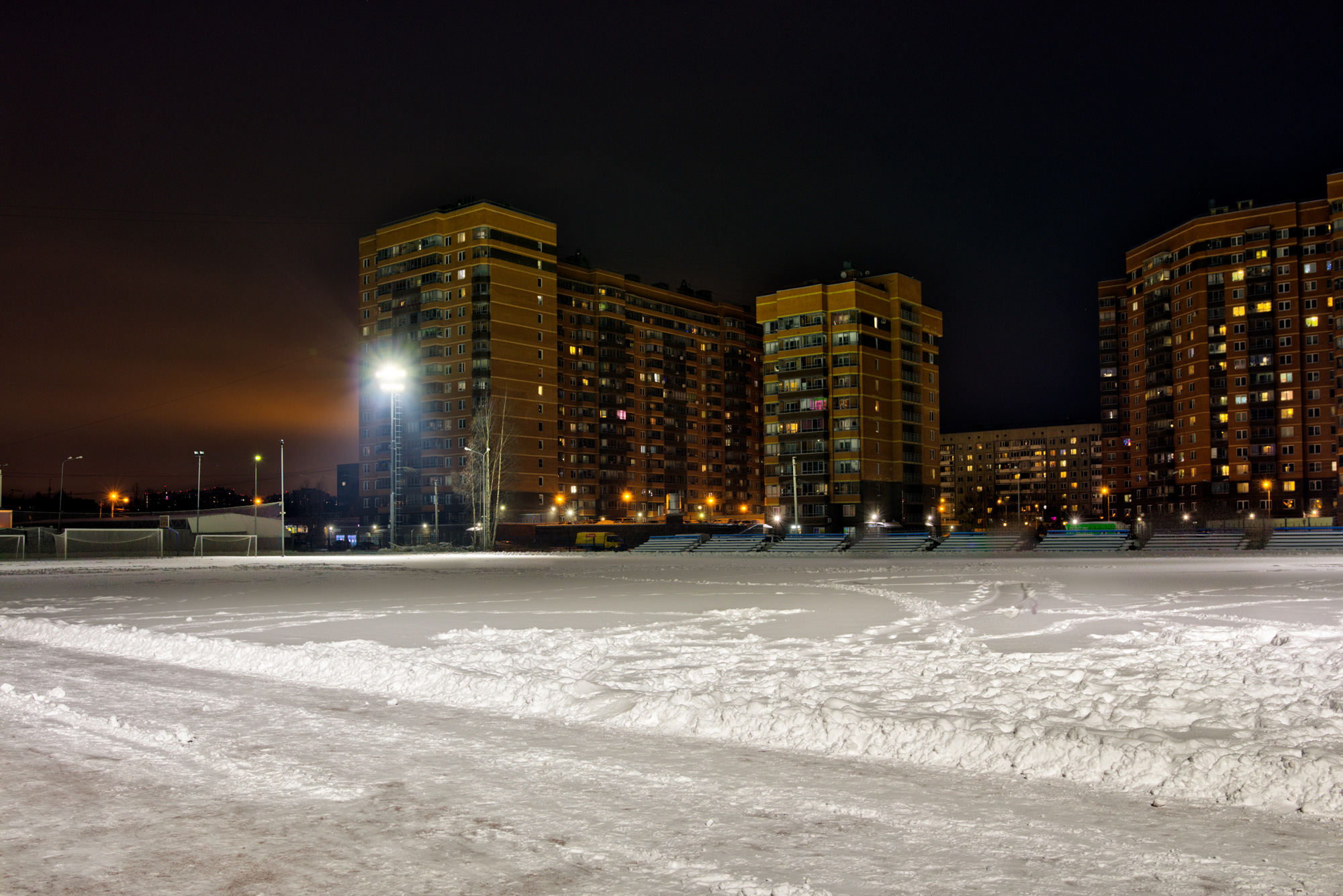 Реализованный проект модернизации освещения футбольного поля